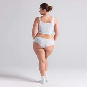 FITS EVERYBODY PICOT TANK AND HIPSTER SET | CLOUD BOW PRINT