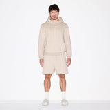 FLEECE LOUNGE MENS RELAXED SHORT | DESERT HEATHER