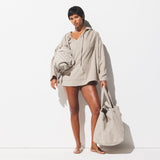 TERRY COVER-UPS JUMBO TOTE | STONE