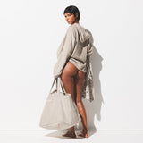 TERRY COVER-UPS JUMBO TOTE | STONE