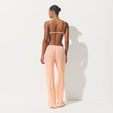 SHEER RIB STRAIGHT LEG PANT | VILLA