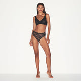 STRETCH LACE BRIEF | SOOT