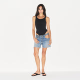 COTTON JERSEY MUSCLE BODYSUIT | SOOT