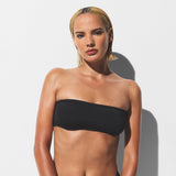 SIGNATURE SWIM MICRO BANDEAU BIKINI TOP | ONYX