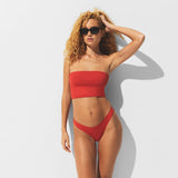 ICONIC SWIM CONVERTIBLE BANDEAU BIKINI TOP | TERRA