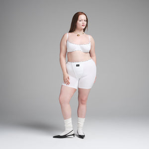 DOLCE&GABBANA X SKIMS COTTON JERSEY BOXER | SNOW
