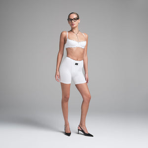 DOLCE&GABBANA X SKIMS COTTON JERSEY BOXER | SNOW