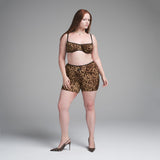 DOLCE&GABBANA X SKIMS COTTON RIB BOXER | LEOPARD