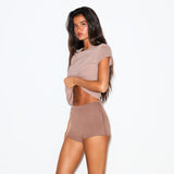 PERIOD PANTIES BOY SHORT | UMBER