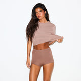 PERIOD PANTIES BOY SHORT | UMBER