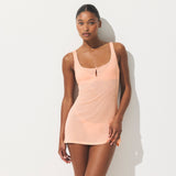 SHEER RIB MINI SLIP DRESS | VILLA