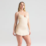COTTON JERSEY LACE SLIP DRESS | BUTTER