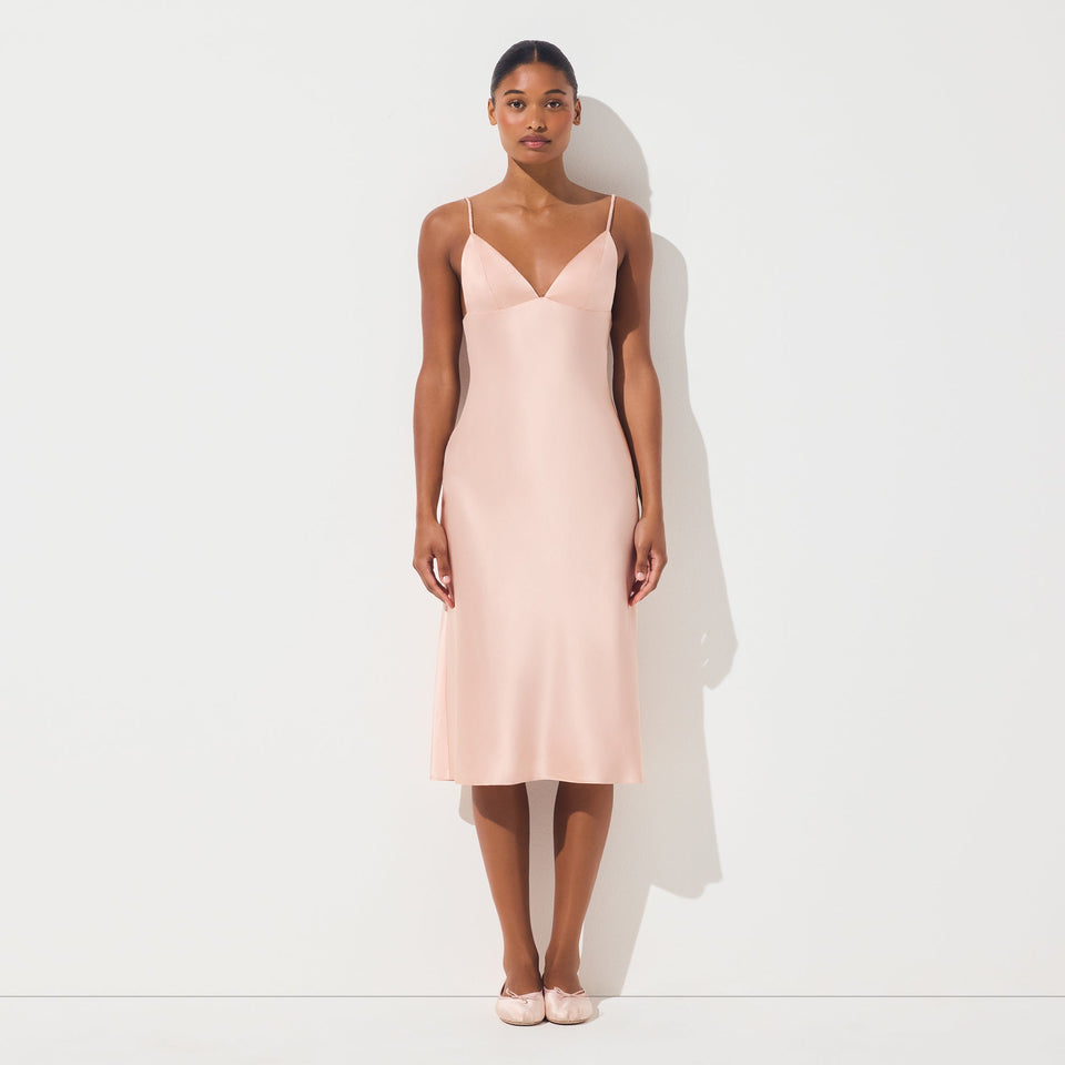SILK MIDI DRESS | VILLA