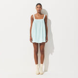 COTTON VOILE MINI DRESS | FROST