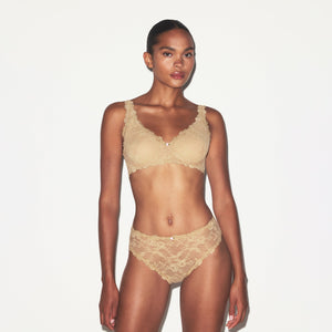 STRETCH LACE UNLINED FULL COVERAGE BRA | DELTA