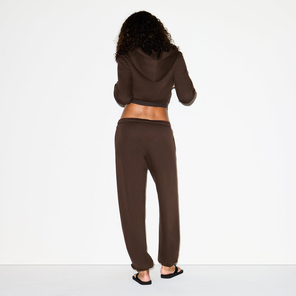 COTTON FLEECE CLASSIC JOGGER | DARK SEPIA