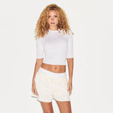WORN IN JERSEY SHRUNKEN BASEBALL TEE | SNOW