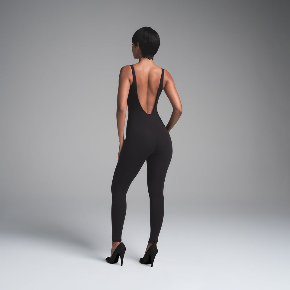 FITS EVERYBODY SQUARE NECK LOW BACK CATSUIT | ONYX