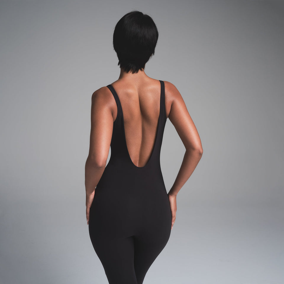 FITS EVERYBODY SQUARE NECK LOW BACK CATSUIT | ONYX
