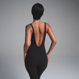 FITS EVERYBODY SQUARE NECK LOW BACK CATSUIT | ONYX