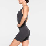 OUTDOOR MID THIGH ONESIE | ASH