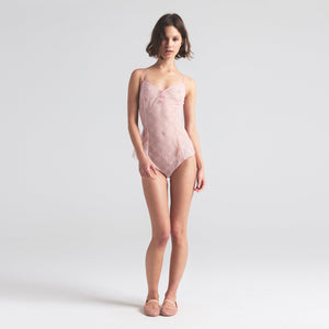 SPRING INTIMATES TEDDY | CHERRY BLOSSOM BOW TULLE