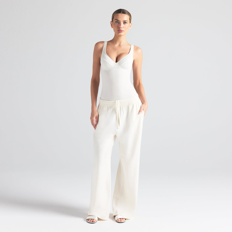COTTON JERSEY UNDERWIRE BODYSUIT | MARBLE