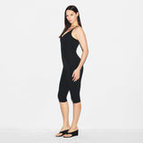 SMOOTH LAYERS CAPRI CATSUIT | OBSIDIAN