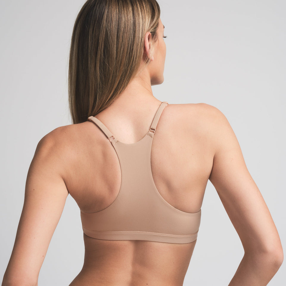 FITS EVERYBODY RACERBACK TRIANGLE BRALETTE | CLAY