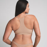 FITS EVERYBODY RACERBACK TRIANGLE BRALETTE | CLAY