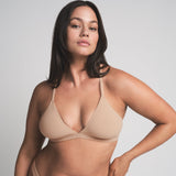 FITS EVERYBODY RACERBACK TRIANGLE BRALETTE | CLAY