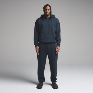 FLEECE LOUNGE MENS RELAXED HOODIE | NAVY