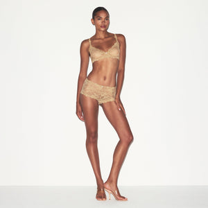 STRETCH LACE BOY SHORT | DELTA