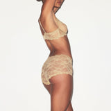 STRETCH LACE BOY SHORT | DELTA