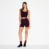 COTTON RIB BOXER | CURRANT