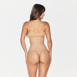 SKIMS BODY CORE SCULPT WAIST CINCHER THONG | CLAY