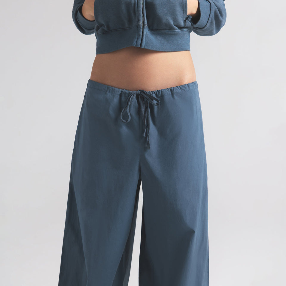 COTTON POPLIN STRAIGHT LEG PANT | HARBOR