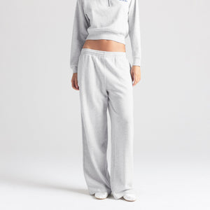 LIGHTWEIGHT FLEECE STRAIGHT LEG PANT | LIGHT HEATHER GREY