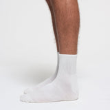 MENS QUARTER CREW SOCK 3-PACK | CHALK