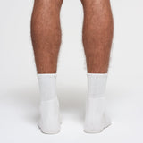 MENS QUARTER CREW SOCK 3-PACK | CHALK