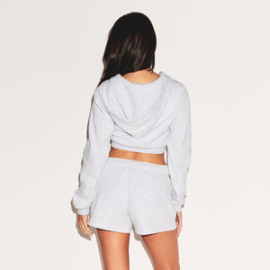 COTTON FLEECE CLASSIC SHORT | LIGHT HEATHER GREY