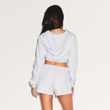 COTTON FLEECE CLASSIC SHORT | LIGHT HEATHER GREY