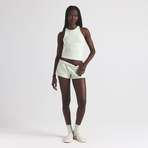 COTTON RIB LOOSE SHORT | SPEARMINT