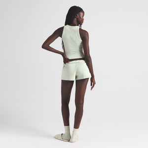 COTTON RIB LOOSE SHORT | SPEARMINT