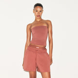 COTTON JERSEY CLASSIC SHORT | REDWOOD