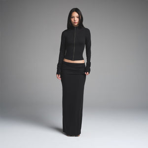 SKIMS CLOUD FOLDOVER SKIRT | ONYX