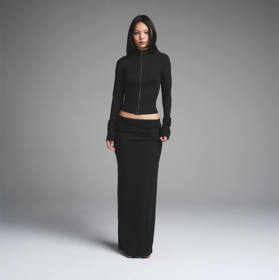 SKIMS CLOUD FOLDOVER SKIRT | ONYX