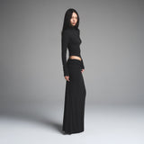SKIMS CLOUD FOLDOVER SKIRT | ONYX