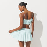 COTTON VOILE MINI SKIRT | FROST