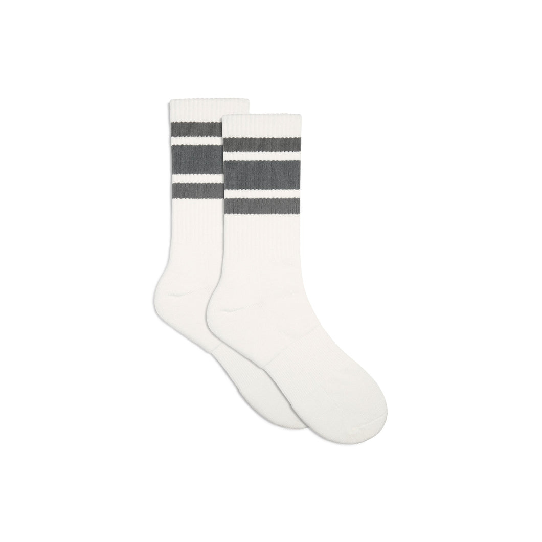 MENS EVERYDAY STRIPE SOCK | CHALK